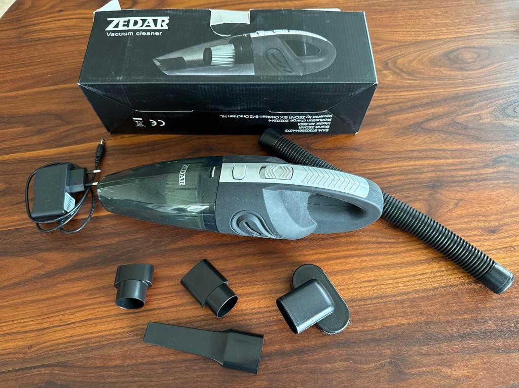 Zedar Kleine Stofzuiger voor Caravan of Camper, Witgoed en Apparatuur, Stofzuigers, Ophalen of Verzenden, Zo goed als nieuw, Reservoir