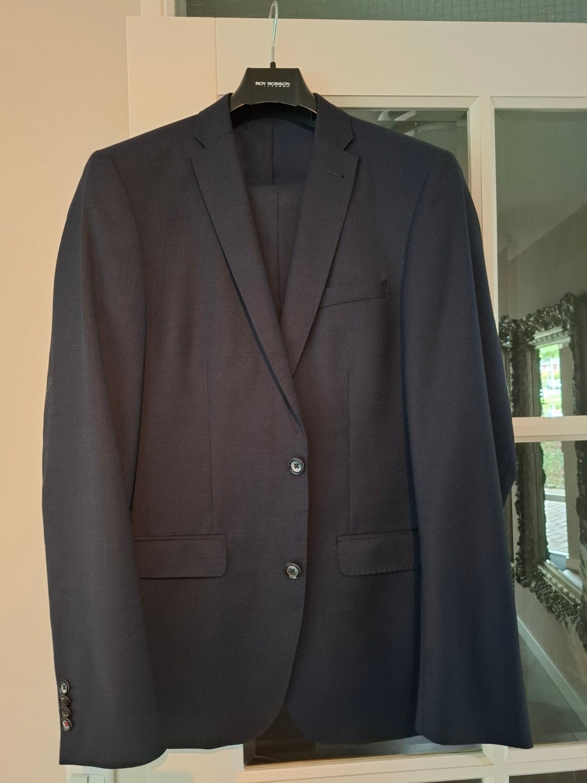 Mooi merk kostuum/pak Roy Robson mt 98( 49 lengtemaat), Ophalen of Verzenden, Zo goed als nieuw, Overige maten, Blauw