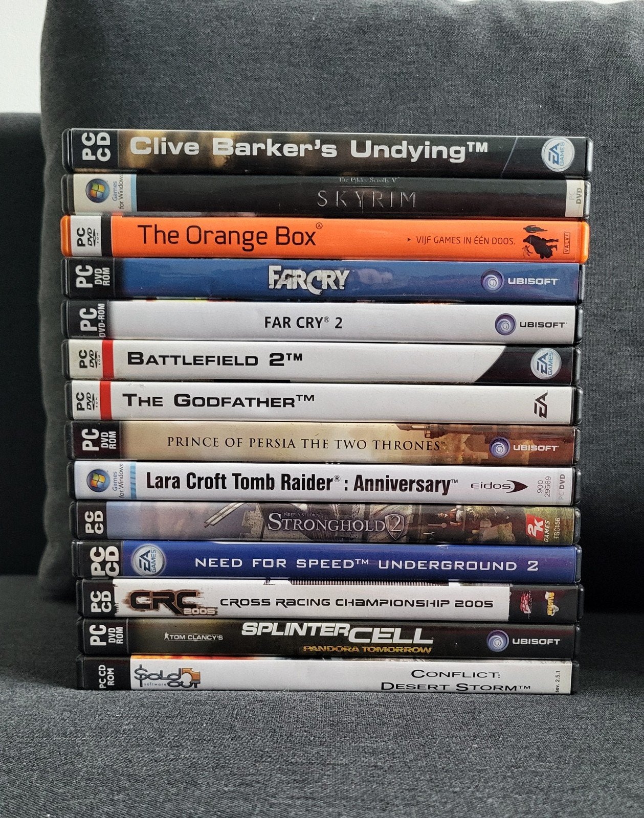 Partij PC Games (14x) NFS Underground 2, Godfather, Skyrim.., Spelcomputers en Games, Ophalen of Verzenden, Gebruikt