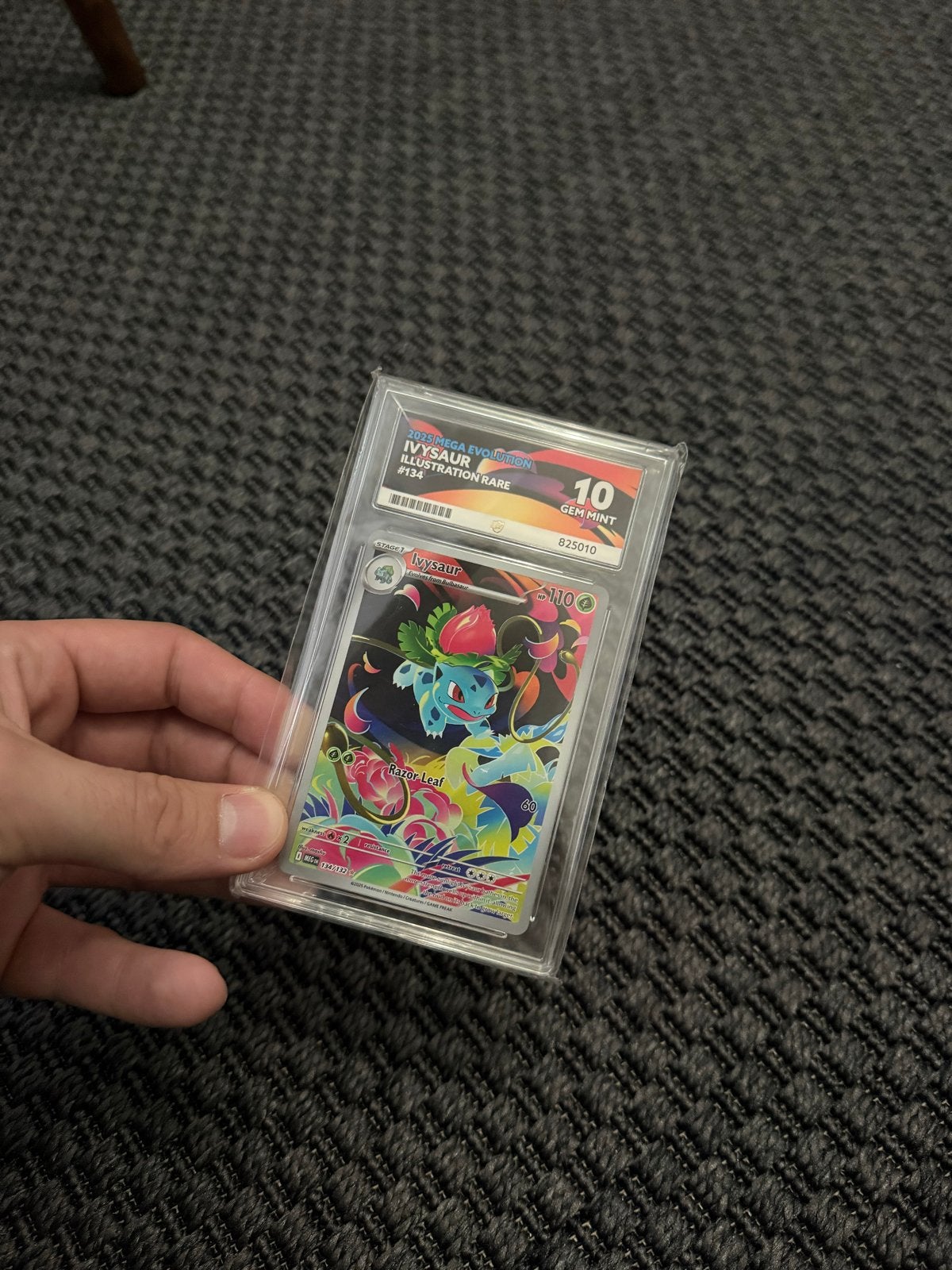Ivysaur 134/132 ACE 10 Gem Mint Pokémon kaart, Ophalen of Verzenden, Zo goed als nieuw, Losse kaart