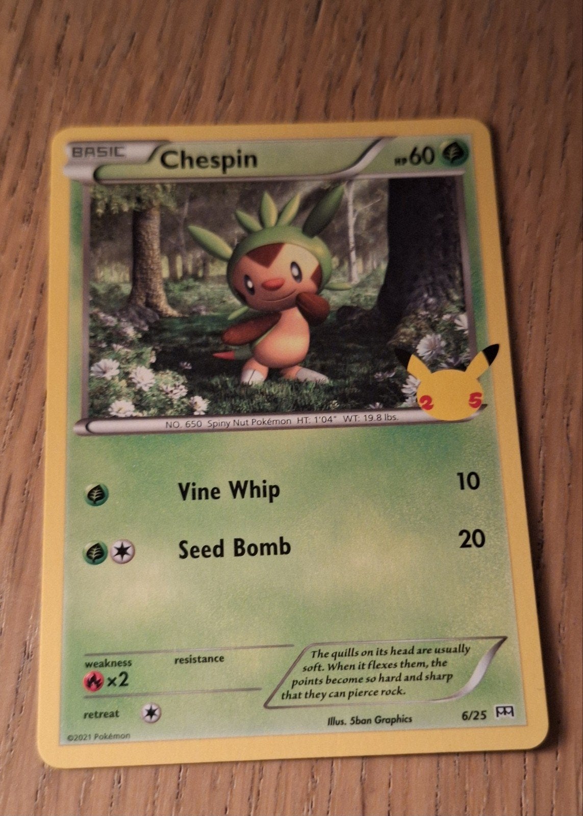 Chespin 6/25 25th mcdonalds anniversary, Ophalen of Verzenden, Nieuw