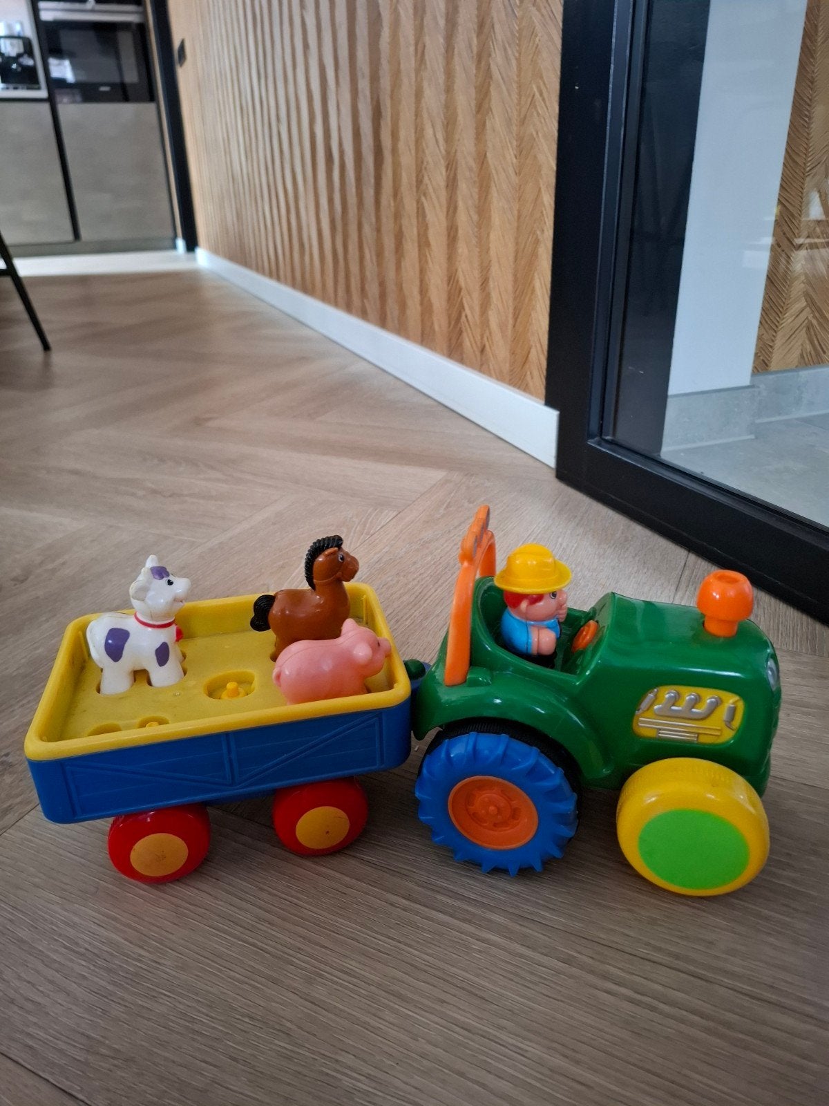 Boerderij Tractor met Kar en Dieren Speelgoed, Ophalen, Gebruikt