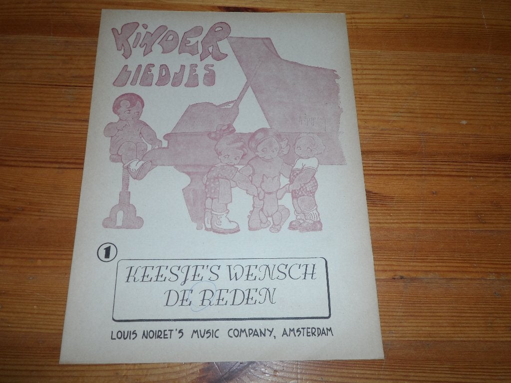 Keesje's wensch - noiret / zeegers, Muziek en Instrumenten, Piano, Ophalen of Verzenden, Zo goed als nieuw, Artiest of Componist