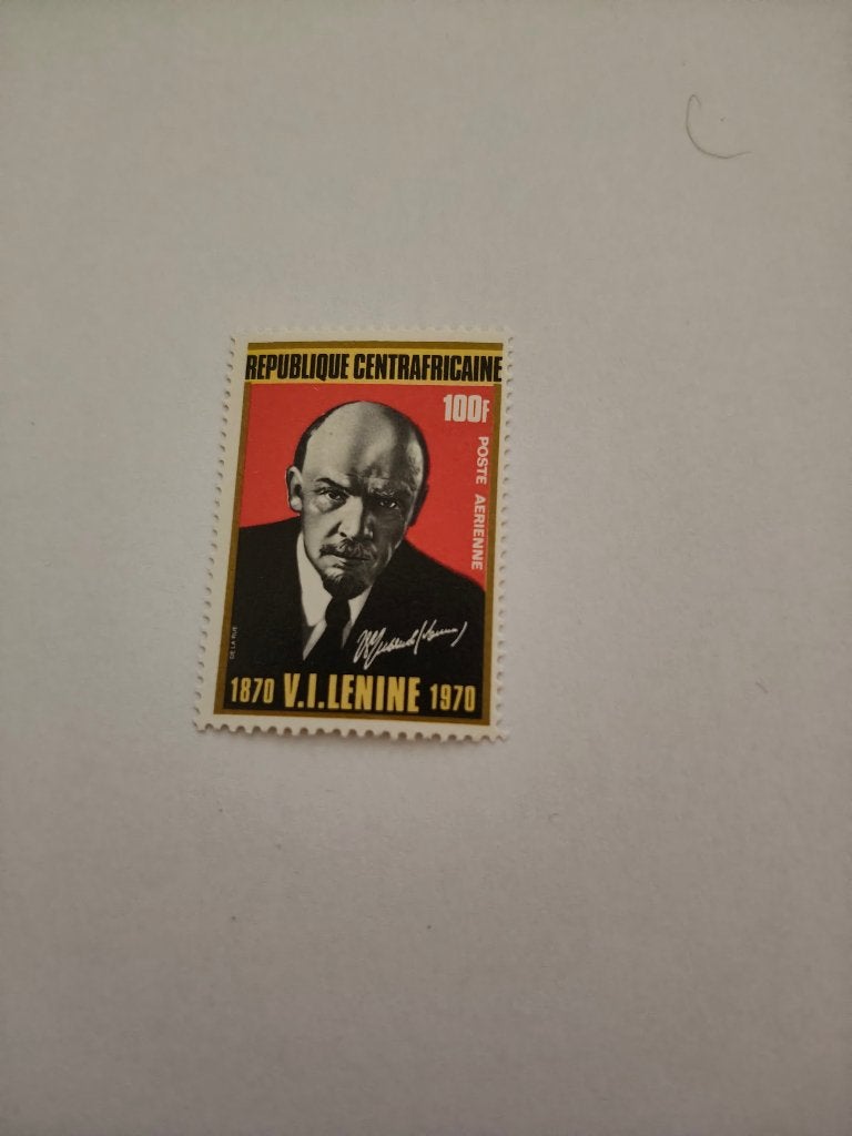 8476 centraal afrika vladimir lenin 1970, Postzegels en Munten, Verzenden, Overige landen