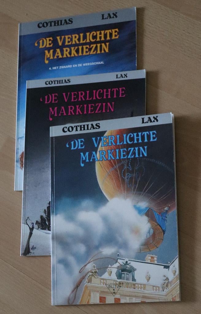 De verlichte markiezin, 3 stuks stripboeken., Gelezen, Cothias en Lax, Ophalen of Verzenden, Meerdere stripboeken