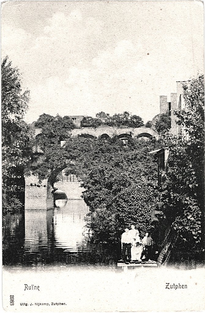 936295 Zutphen Ruïne Gld Nette oude kaart Onbeschreven, Ophalen of Verzenden, Voor 1920, Ongelopen, Gelderland