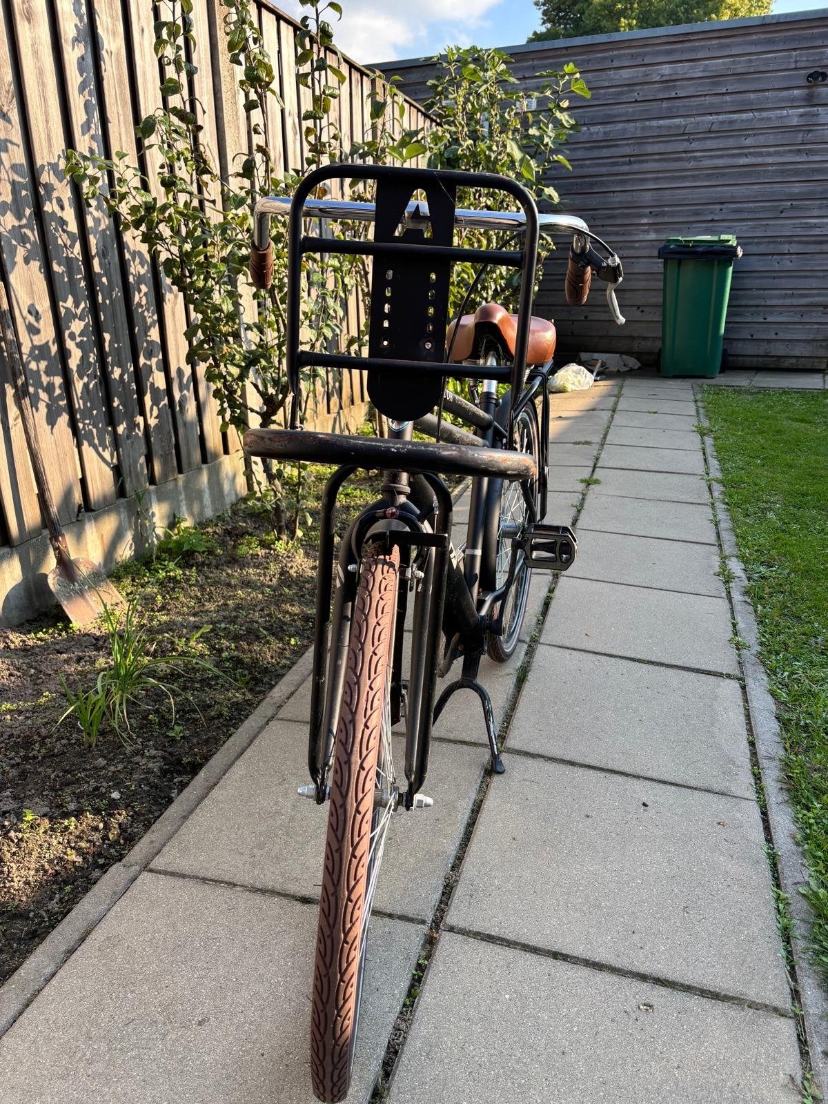 Zwarte Alfa Innovador Transportfiets met Voordrager, 49 tot 53 cm, Ophalen, Zo goed als nieuw, Overige merken