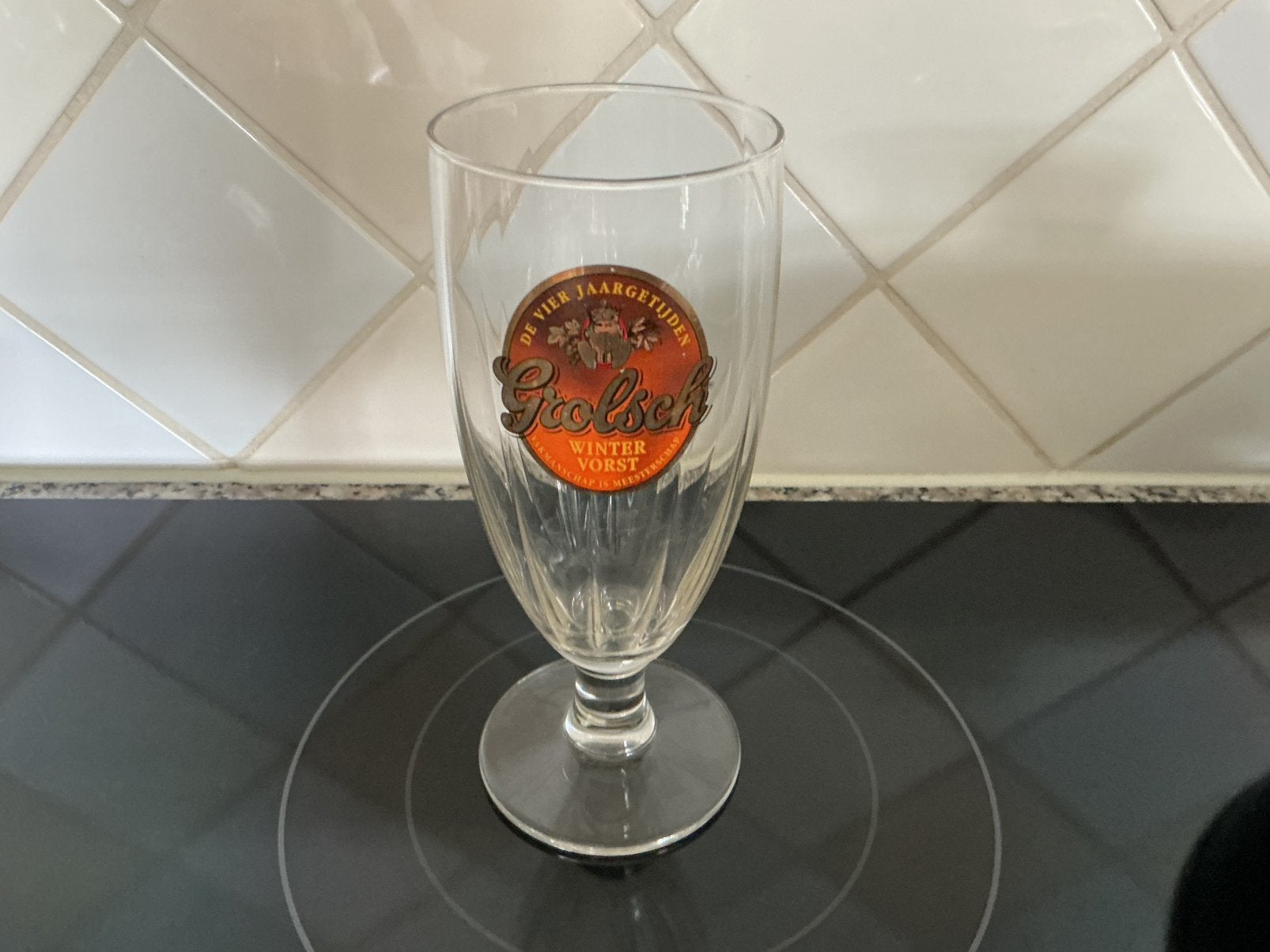 Bierglas Grolsch, Ophalen of Verzenden, Zo goed als nieuw