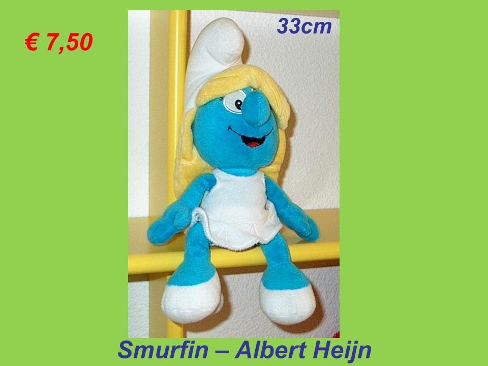 Smurfin (33cm), Verzamelen, Smurfen, Ophalen, Zo goed als nieuw, Grote Smurf, Poppetje, Figuurtje of Knuffel