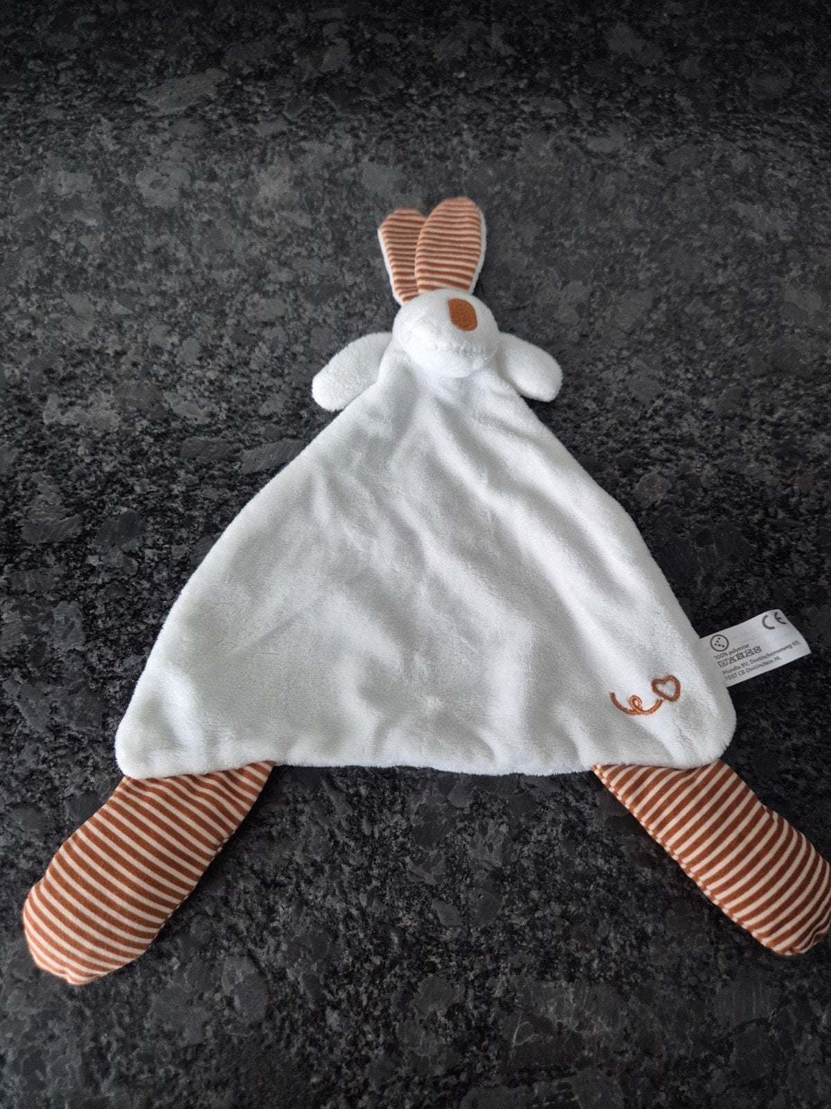 Kruidvat - Knuffeldoekje Konijn wit met bruin, Kinderen en Baby's, Speelgoed | Knuffels en Pluche, Ophalen of Verzenden, Nieuw