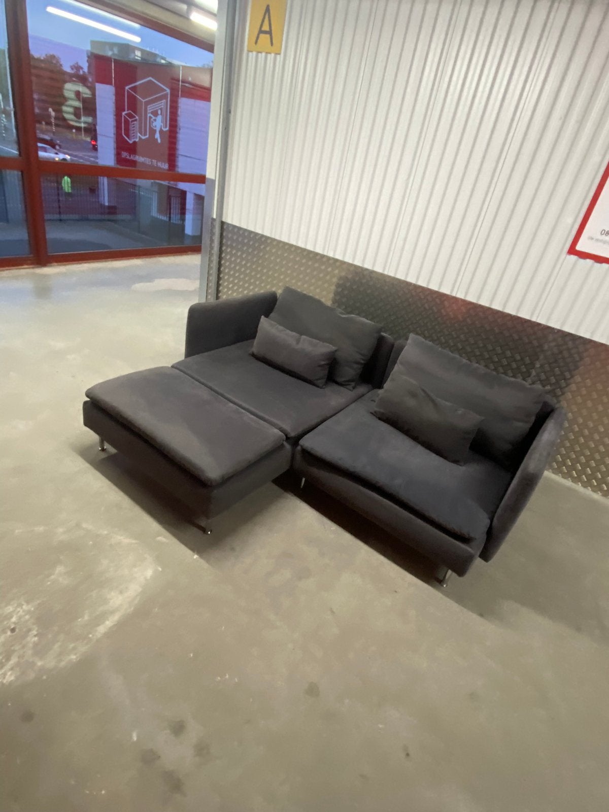 IKEA SÖDERHAMN BANK -gratis levering-, Ophalen of Verzenden, Zo goed als nieuw, Vierpersoons of meer