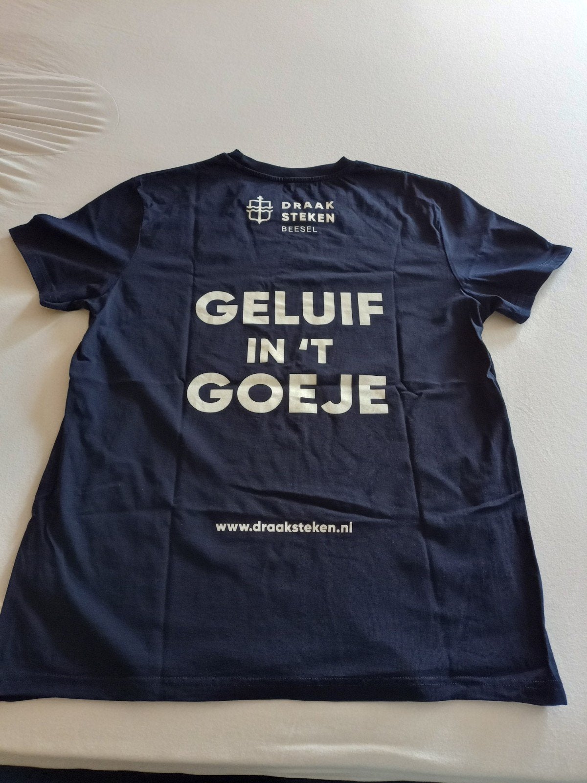 Draak Steken Beesel T-shirt "GELUIF IN 'T GOEJE", Blauw, Draak Steken Beesel, Overige maten, Ophalen of Verzenden