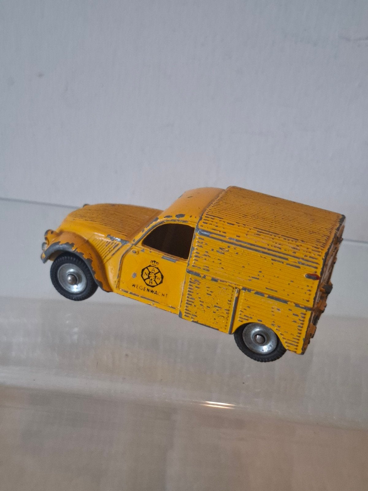 Dinky toy Citroën  2CV Bestel ANWB zie de foto's, Ophalen of Verzenden, Gebruikt, Auto, Dinky Toys