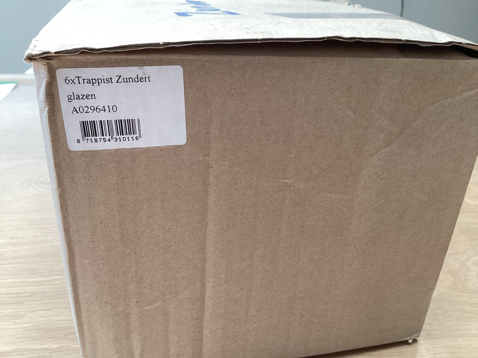 5x Trappist Zundert glazen - Nieuw in doos, Nieuw, Ophalen of Verzenden, Overige merken, Glas