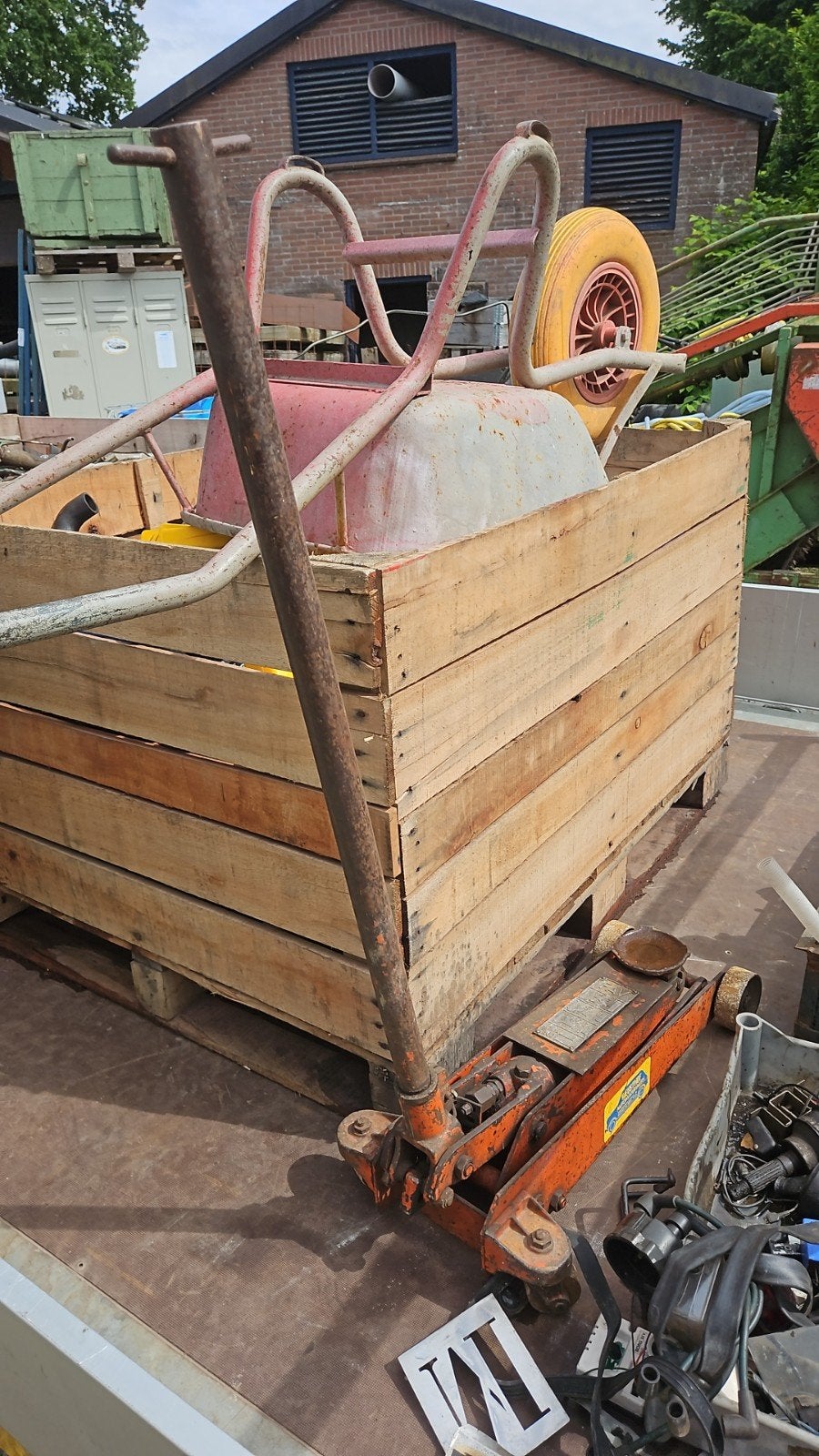 Fav krik 1,5ton, Ophalen, Gebruikt, Hydraulisch, Garagekrik