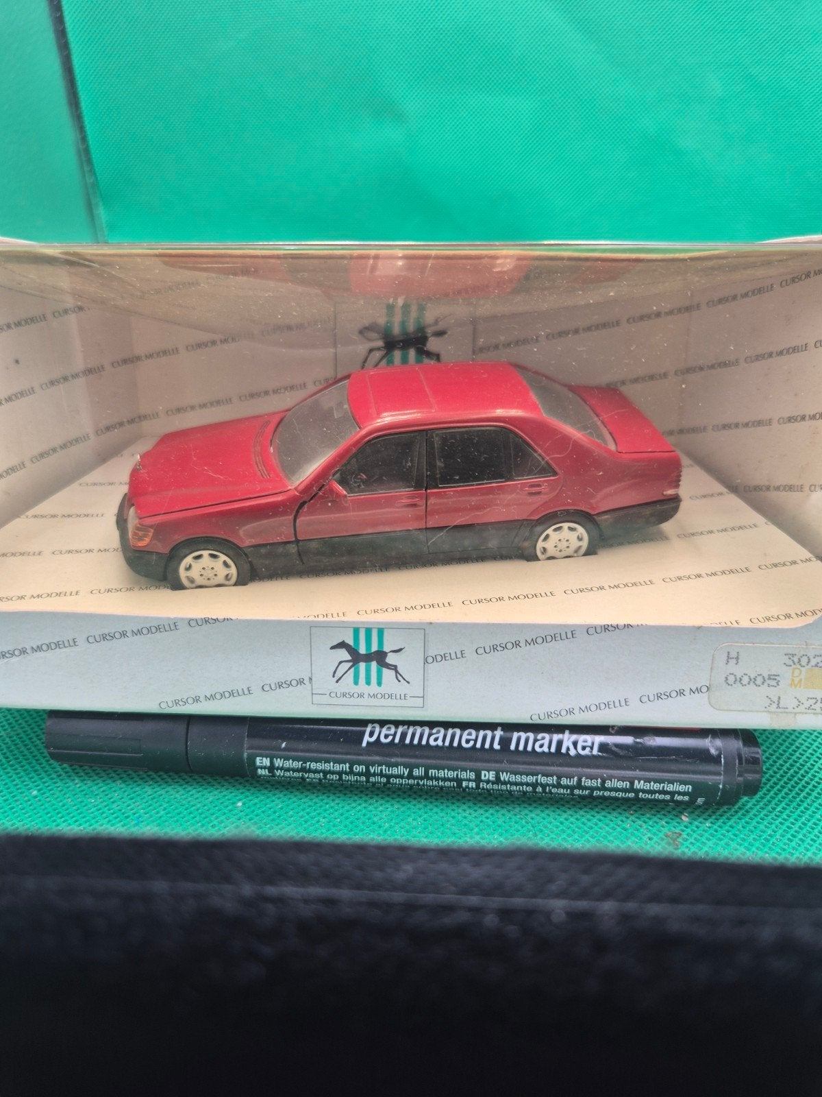 80 mercedes benz 500sel 1/43 Cursor, Ophalen of Verzenden, Zo goed als nieuw, Auto, Overige merken