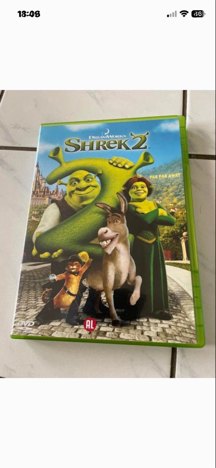 Shrek 2 DVD - Zo goed als nieuw, Tekenfilm, Ophalen of Verzenden, Zo goed als nieuw, Alle leeftijden