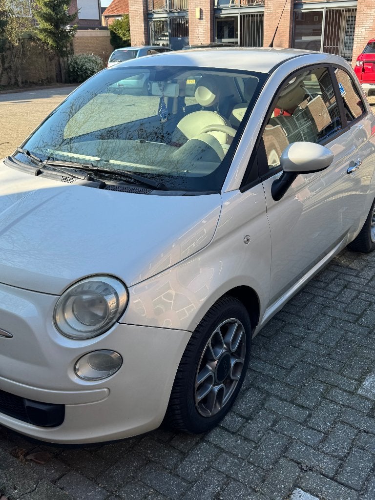 Fiat 500 1.2 C 2009 Wit, Auto's, 1242 cc, 4 cilinders, Wit, Overige kleuren