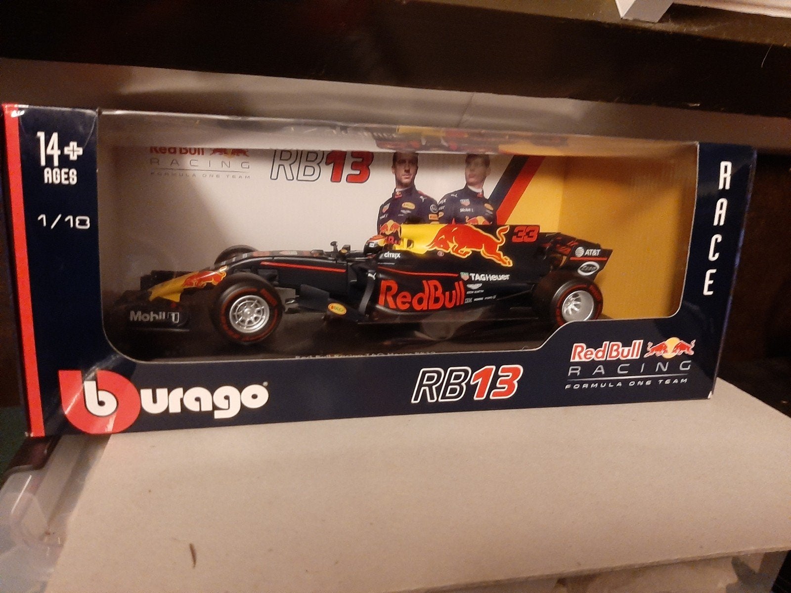 modelauto red bull Max Verstappen, Ophalen of Verzenden, Nieuw, Bburago