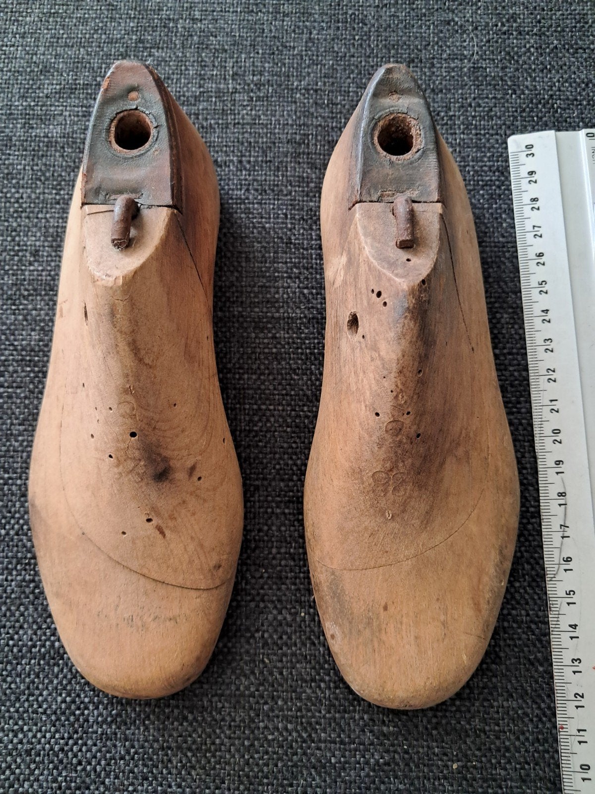 Antieke houten schoenleesten - 1920 - Maat 28, Ophalen of Verzenden