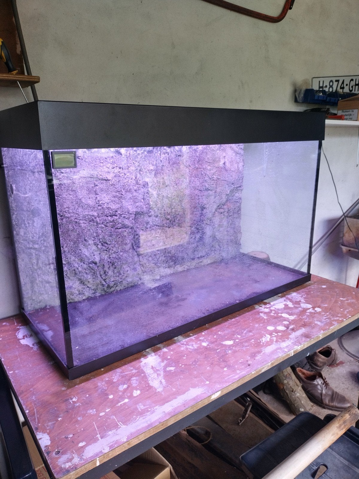 terrarium/ aquarium met led verlichting, Ophalen, Gebruikt