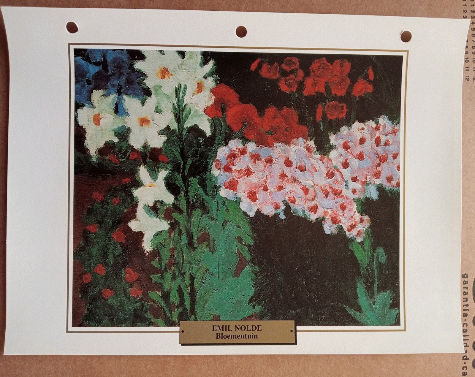 Emil Nolde print Bloementuin, Ophalen of Verzenden
