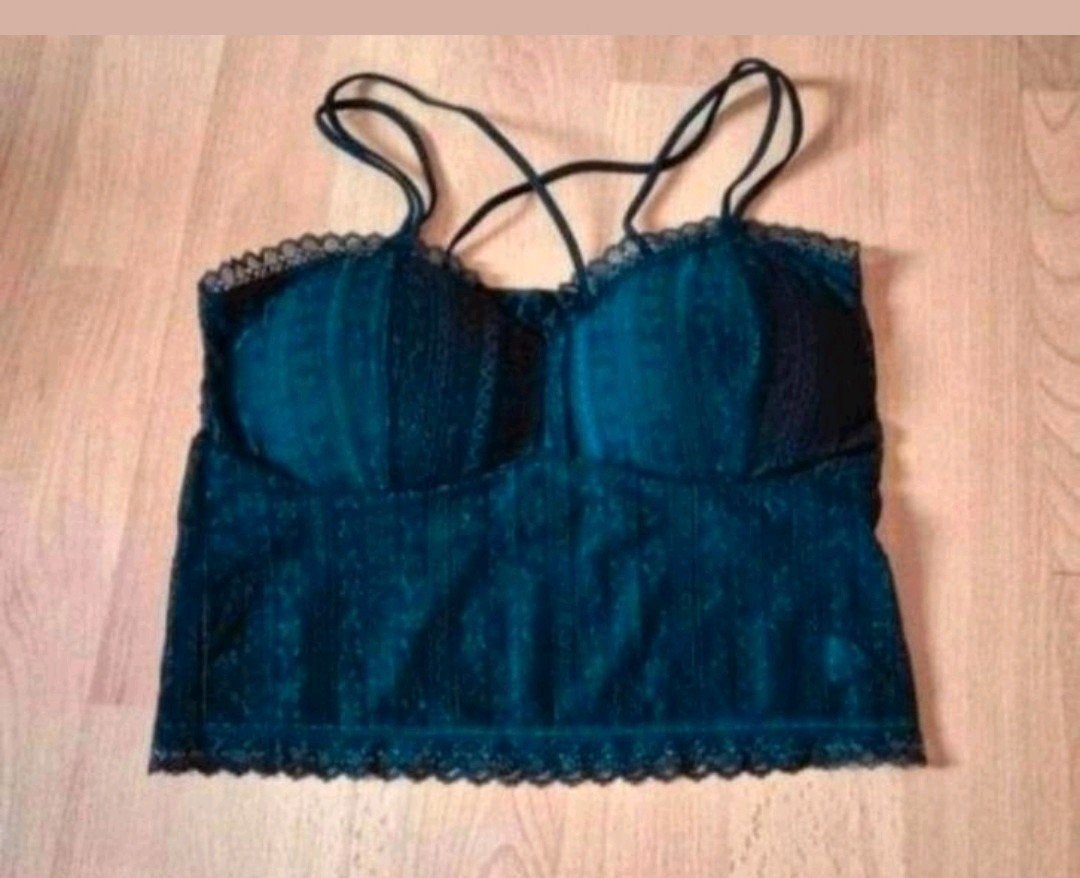 Nieuwe top maat XS/S Stretch okselmaat 30 cm, Zwart, Nieuw, Ophalen of Verzenden, Maat 36 (S)
