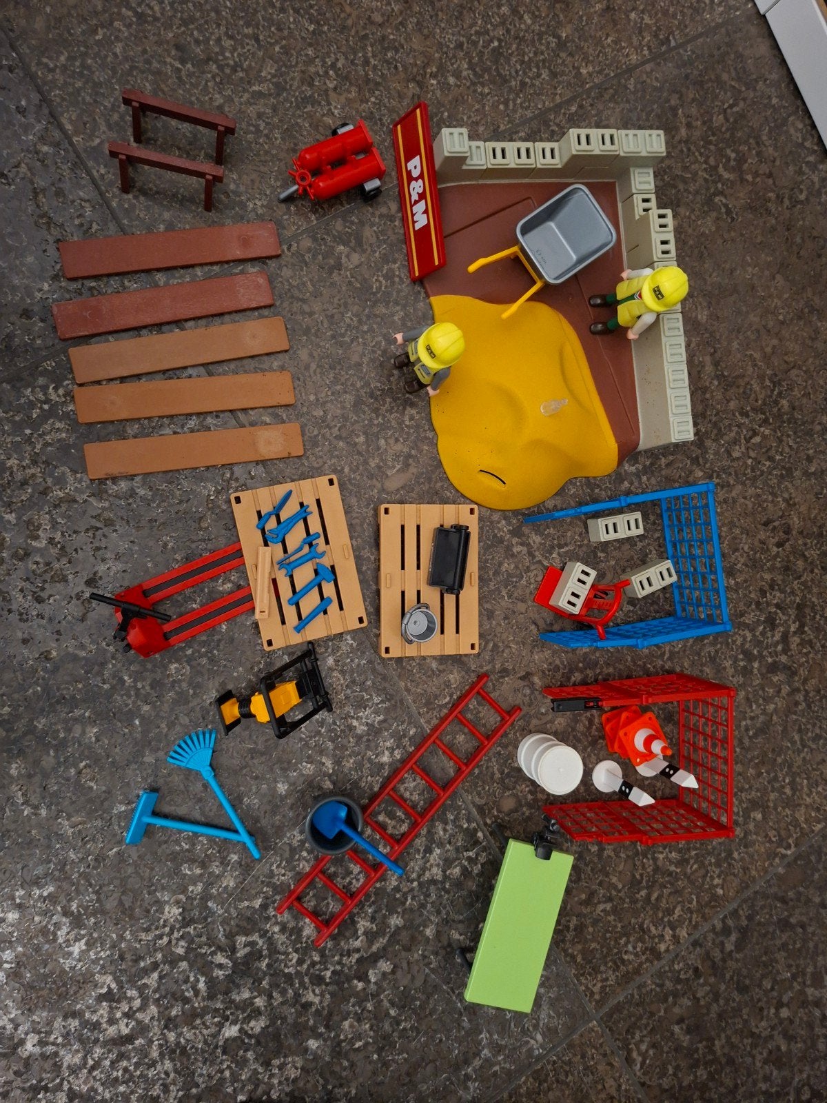 playmobil bouwers/werkers, Ophalen of Verzenden, Zo goed als nieuw