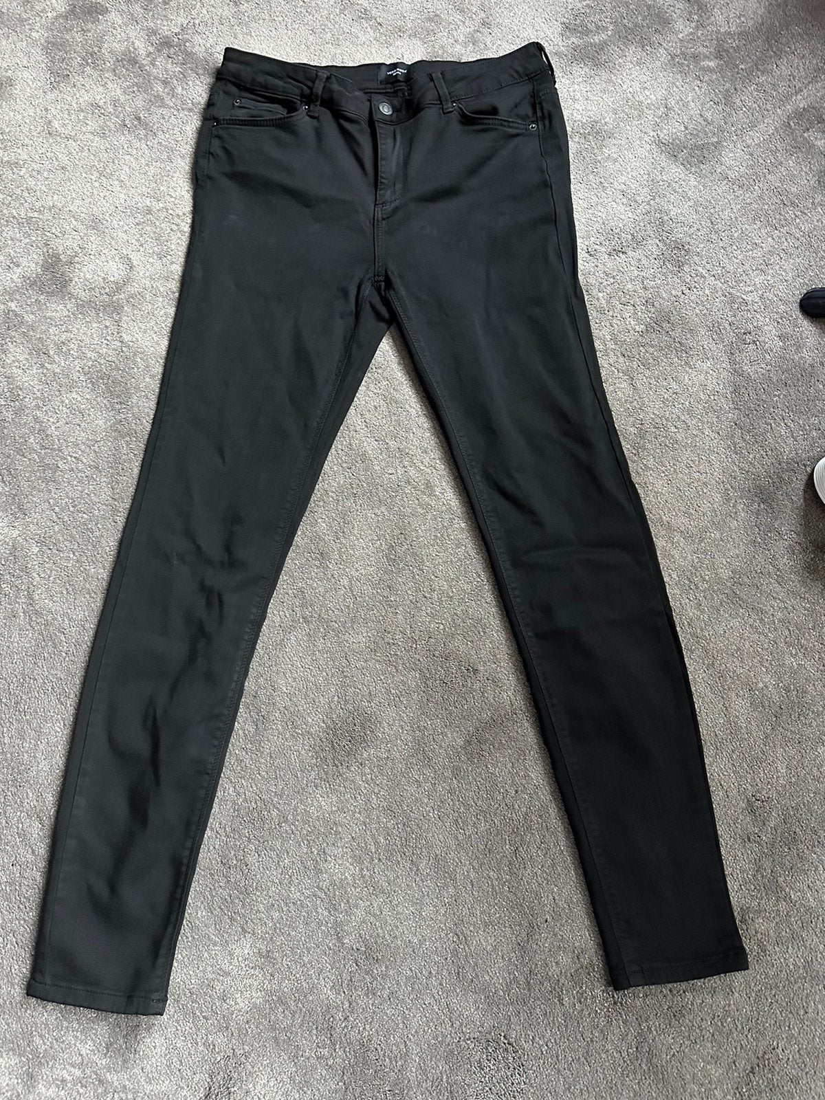Spijkerbroek zwart slim fit super soft VMLux mt L/32, Kleding | Dames, Spijkerbroeken en Jeans, Ophalen of Verzenden, Zo goed als nieuw