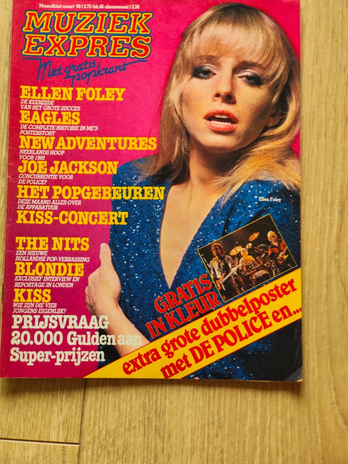 Muziek Expres maart 1980, Verzamelen, Tijdschriften, Kranten en Knipsels, Ophalen of Verzenden, 1960 tot 1980, Nederland, Tijdschrift