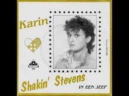 Piratentopper Karin Shakin Stevens b/w In een Jeep (non 1982, Cd's en Dvd's, 7 inch, Zo goed als nieuw, Nederlandstalig, Fotohoes