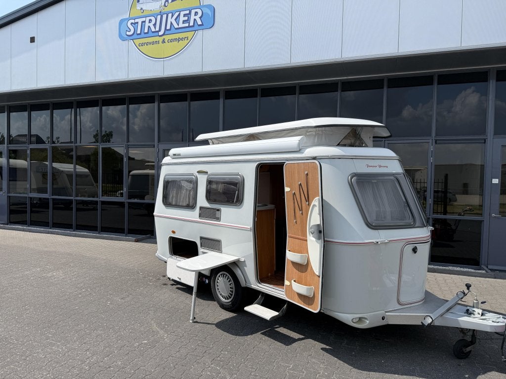 Eriba Touring Triton 430 FEY Bed + Zit WC Luifel Mover 780KG, Caravans en Kamperen, Bedrijf, Treinzit, 4 tot 5 meter, Eriba