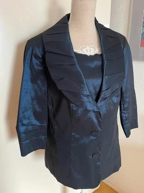 m.i.m. Jasje met bijpassende top maat 44/46[dmv], Blauw, Maat 46/48 (XL) of groter, Ophalen of Verzenden, Zo goed als nieuw