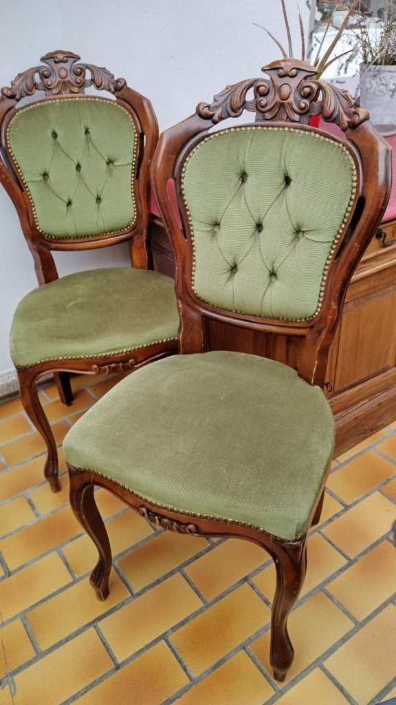 2 antieke stoelen, Antiek en Kunst, Ophalen