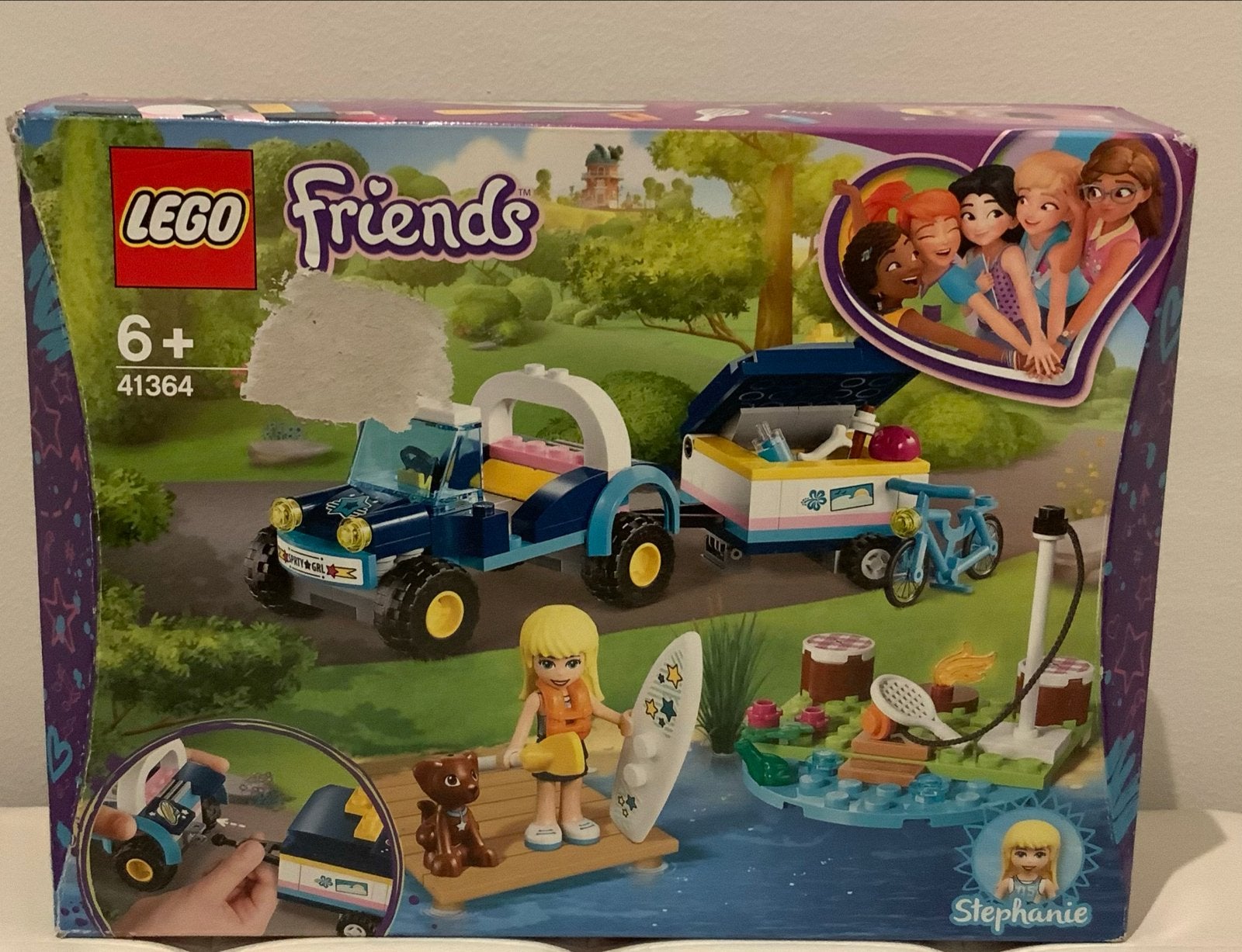 Lego Friends 41364 Stephanie's Buggy & Trailer, Lego, Friends, Ophalen of Verzenden, Zo goed als nieuw
