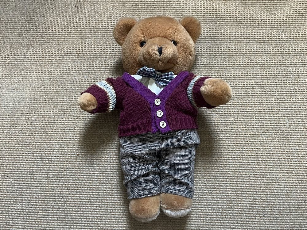 Bijenkorf "Bob" de Beer | origineel jaren '90 | 50cm, Ophalen of Verzenden, Gebruikt, Stoffen beer, Overige merken