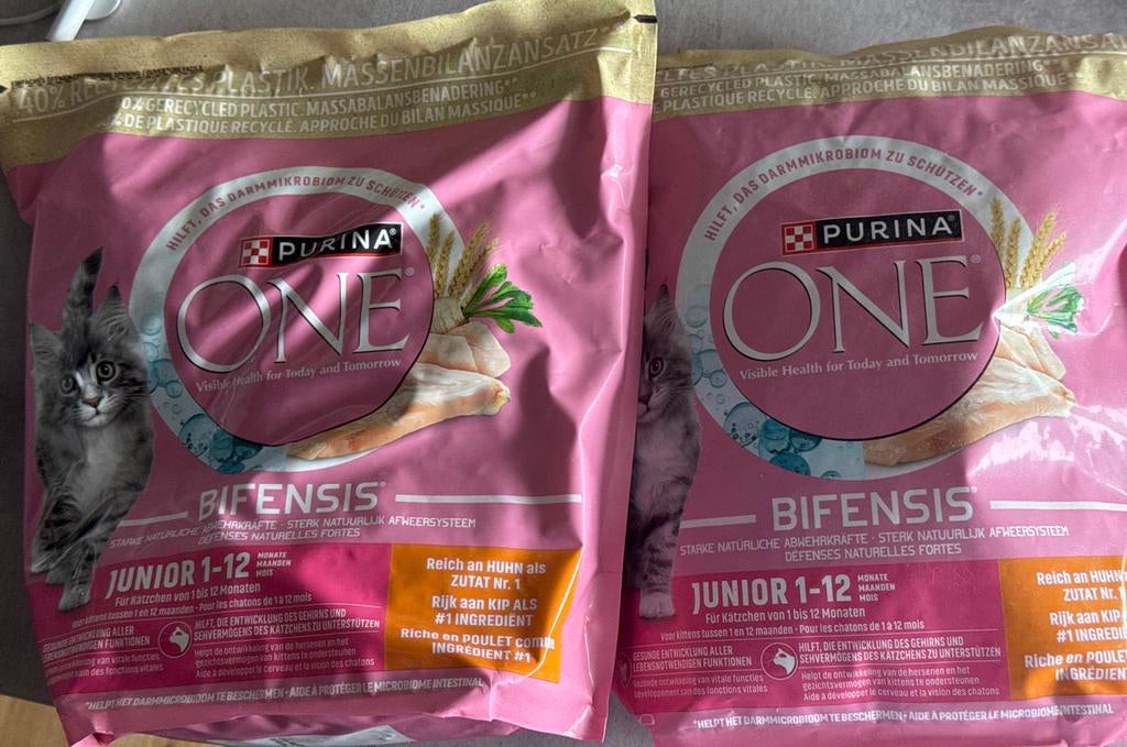 Purina One kitten brokjes 2 x 1,5KG, Dieren en Toebehoren, Ophalen of Verzenden, Kat