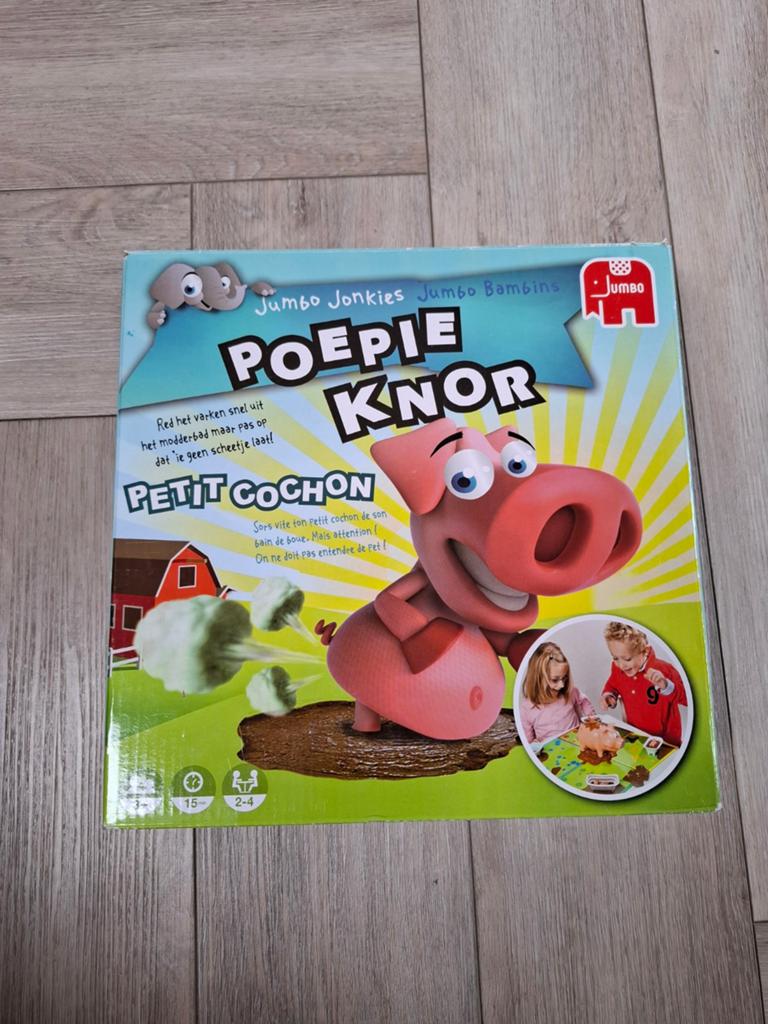Jumbo PoePie Knor Bordspel - Red het varken uit de modder, Kinderen en Baby's, Speelgoed | Educatief en Creatief, Gebruikt, Ophalen of Verzenden