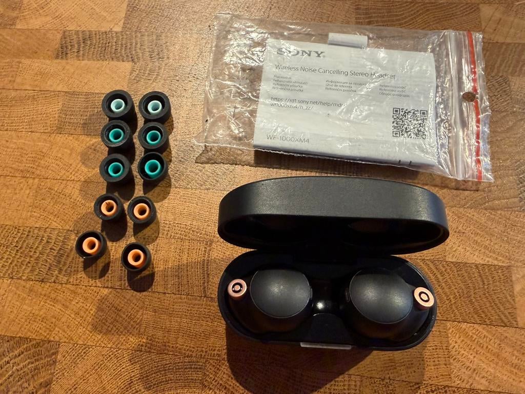 Sony WF-1000XM4 ordopjes earbuds noise cancelling black, Ophalen of Verzenden, Gebruikt, In oorschelp (earbud), Bluetooth