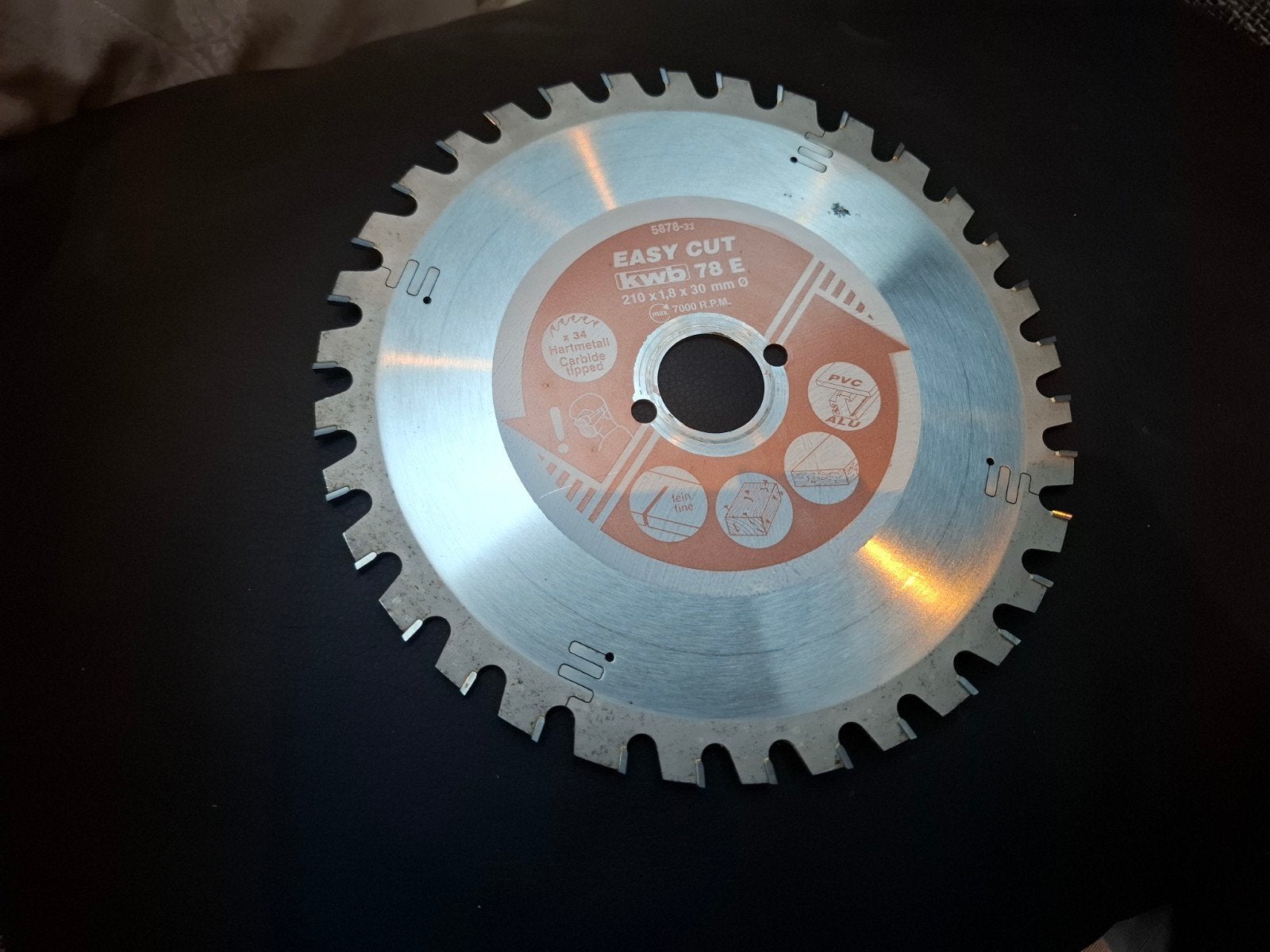 KWB Cirkelzaagblad Easy Cut 210x1.8x30mm 7000 RPM, Doe-het-zelf en Verbouw, Gereedschap | Zaagmachines, Cirkelzaag, Ophalen of Verzenden