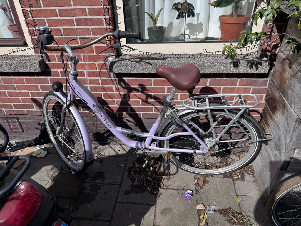 Montego damesfiets - Lichtpaars, gebruikt, Fietsen en Brommers, Fietsen | Dames | Damesfietsen, Overige merken, Gebruikt, Velgrem