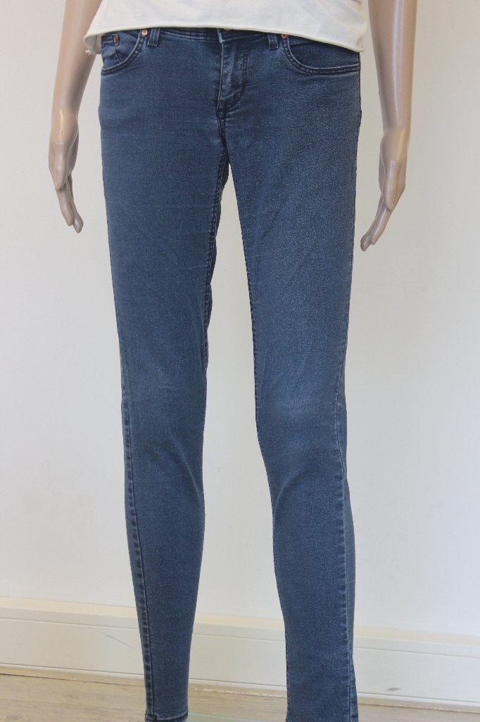 H&M & Denim skinny jeans maat 28/30, Blauw, ., Ophalen of Verzenden, Zo goed als nieuw