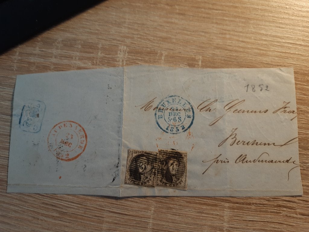 Belgie brief, Ophalen of Verzenden, Gestempeld