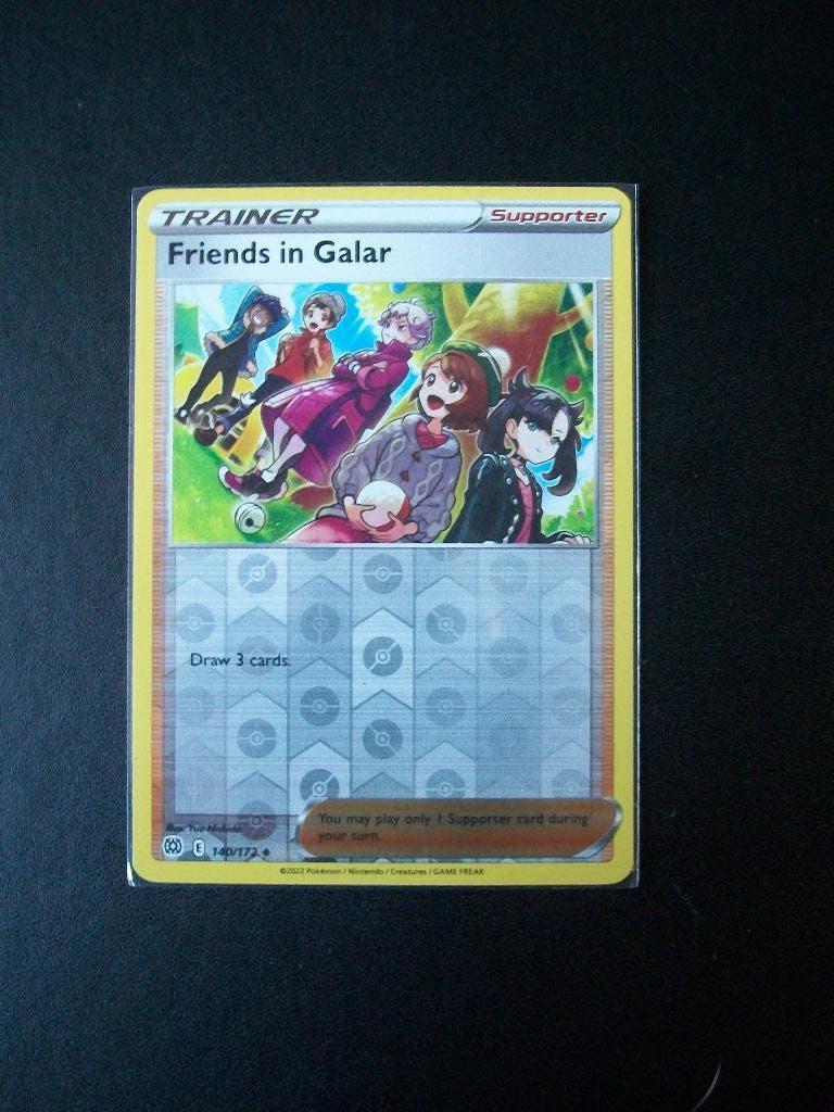 9711. Nieuwe Pokemon Kaart Holofoil FRIENDS in GALAR 140/172, Verzenden, Nieuw, Losse kaart, Foil