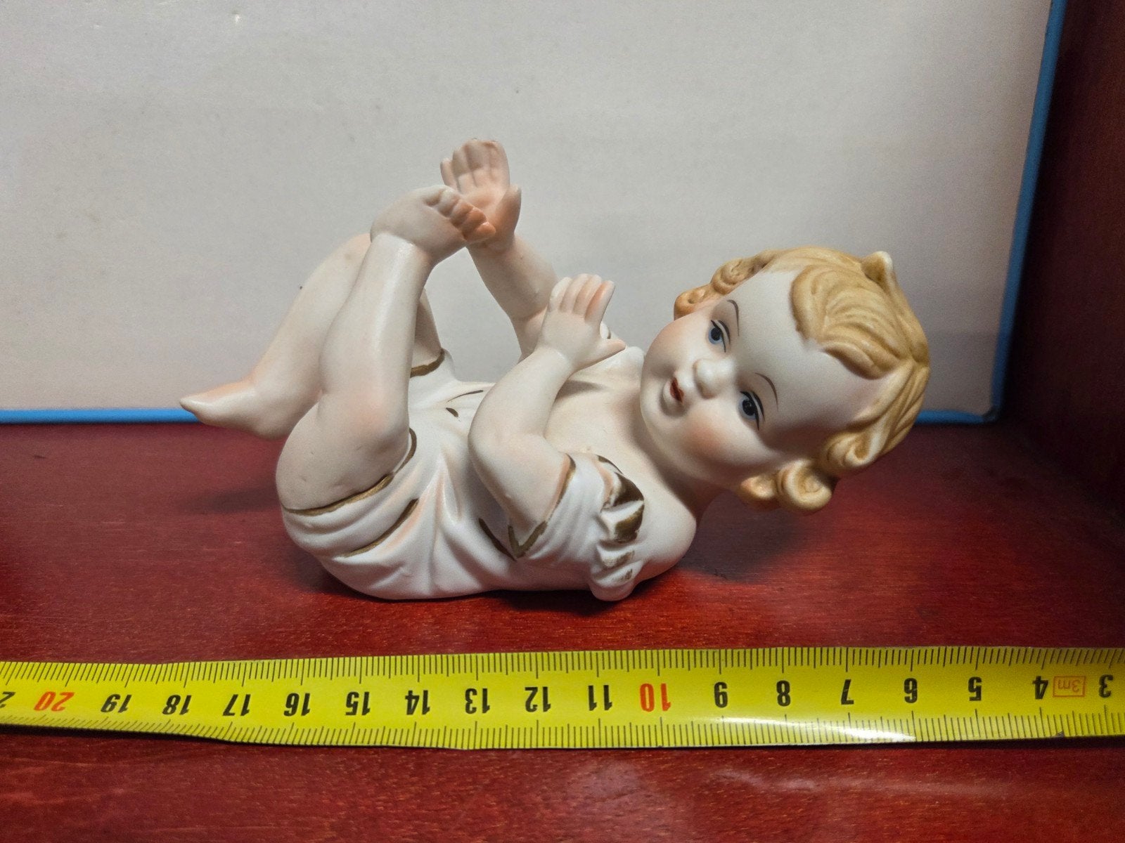 Vintage Piano Baby - Biscuit Porselein - In goede Staat, Antiek en Kunst, Verzenden