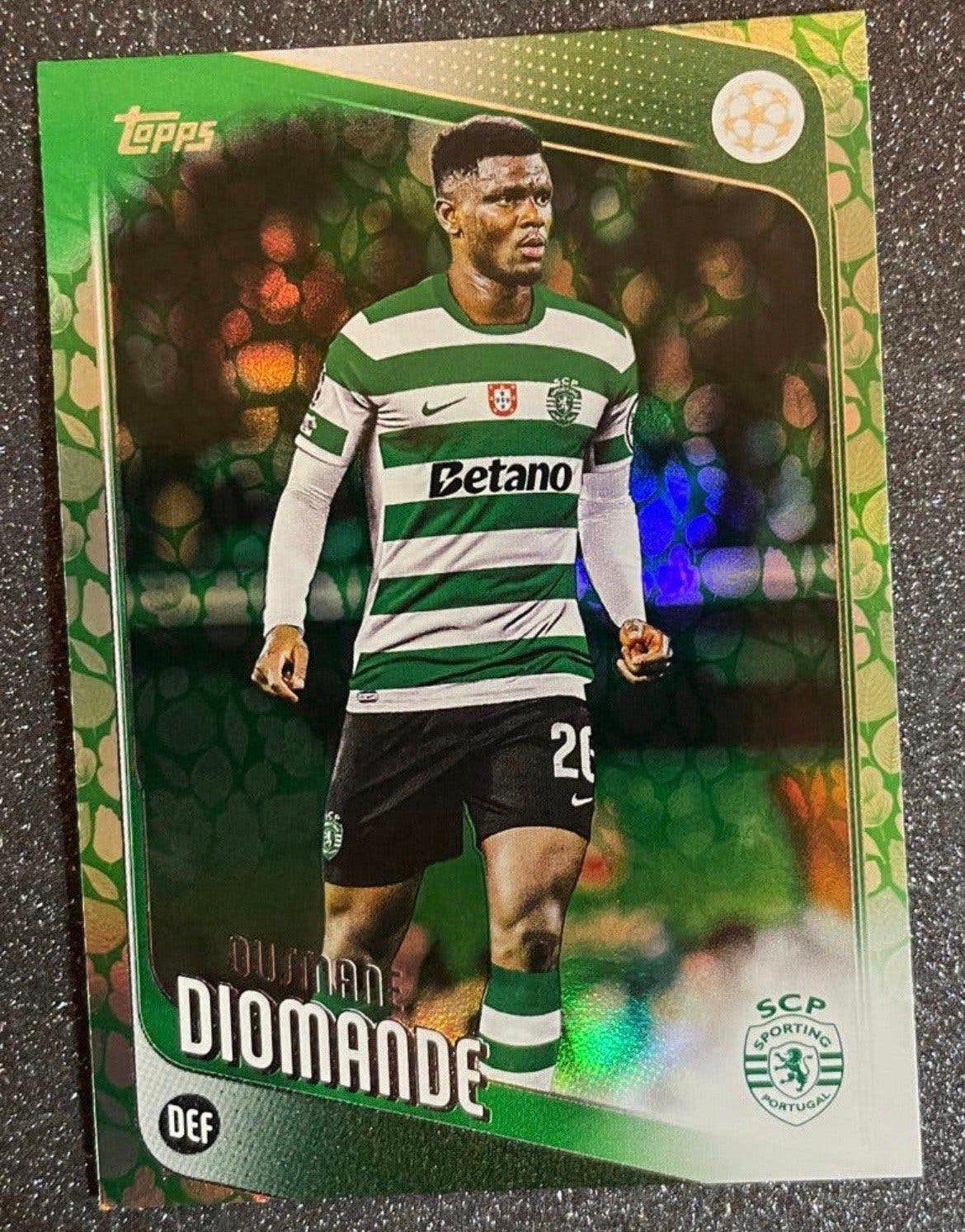 Topps UCC Flagship ‘26   GREEN PARALLEL   DIOMANDE  SPORTING, Verzenden, Zo goed als nieuw, Plaatje