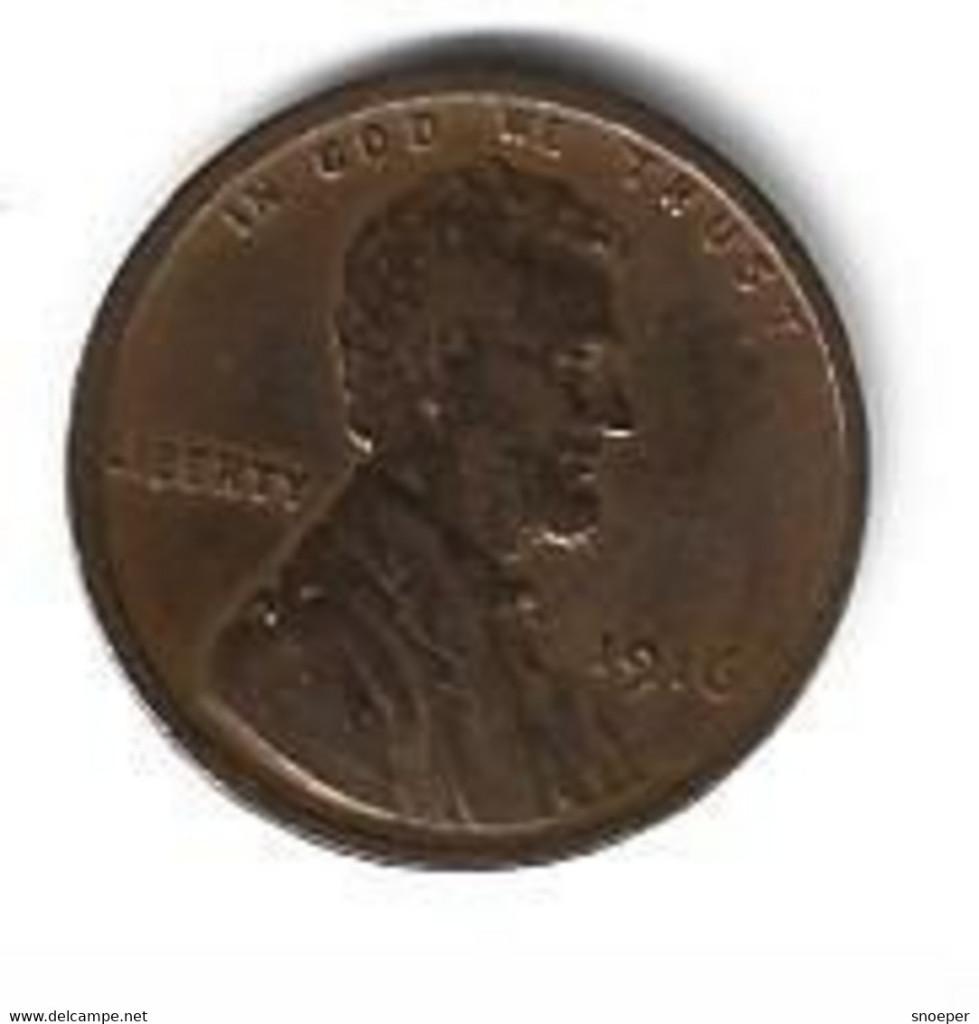 usa 1 cent 1916 vf+, Postzegels en Munten, Munten | Amerika, Verzenden, Noord-Amerika, Losse munt