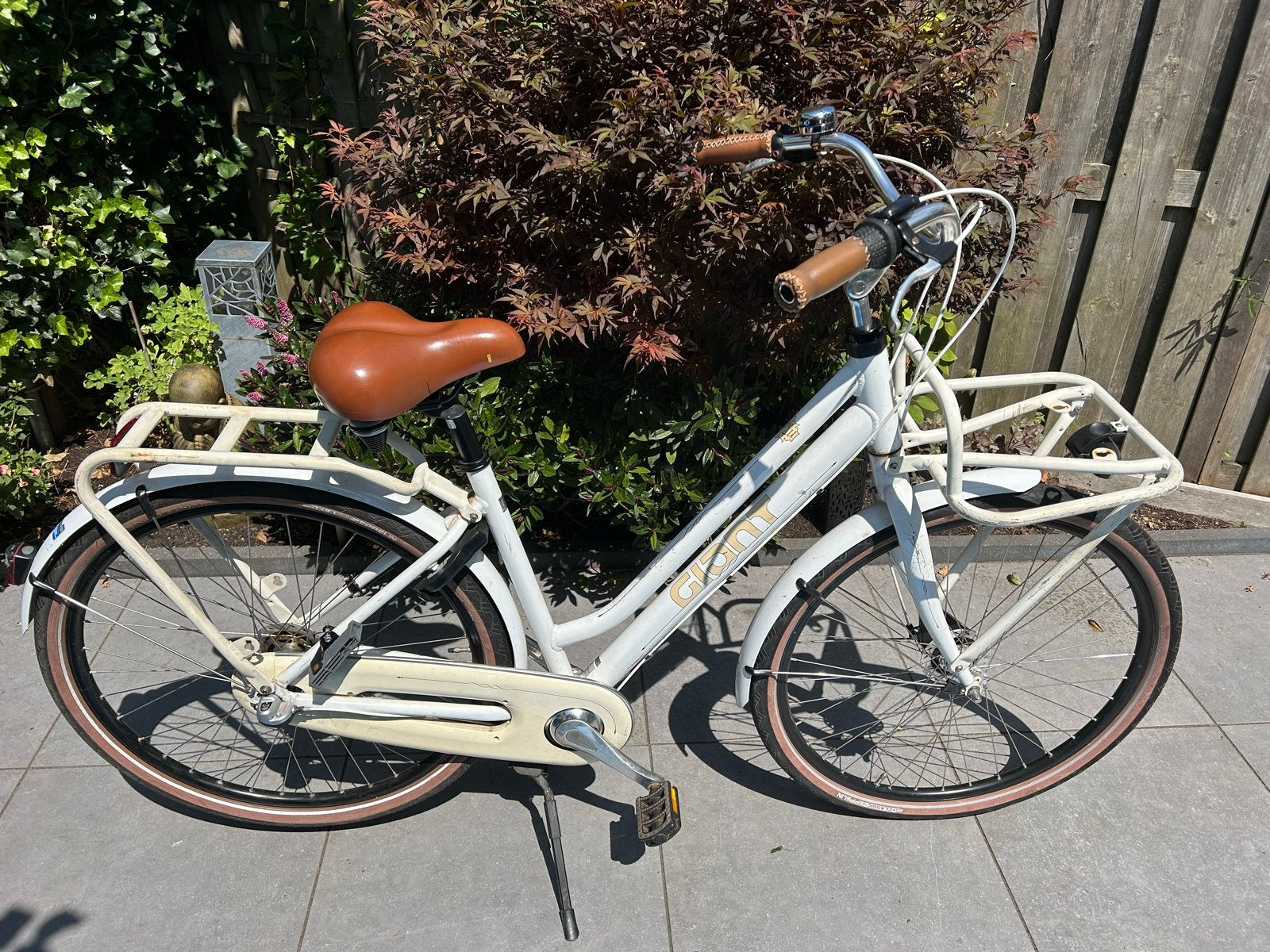 Gebruikte Giant fiets in goede staat - Wit, Ophalen, Terugtraprem, Gebruikt, Versnellingen