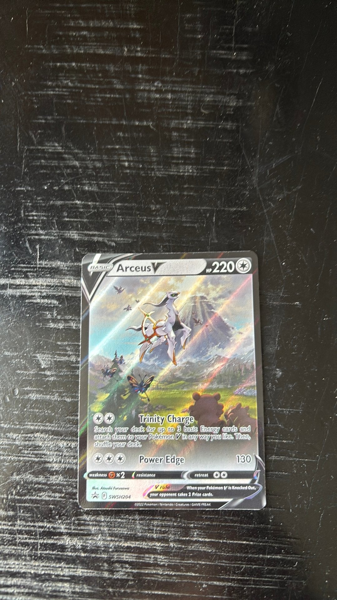 Pokemon kaart Arceus v, Ophalen of Verzenden, Zo goed als nieuw