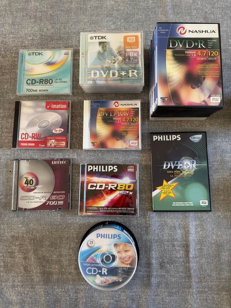 Diverse CD-R, CD-RW en DVD+R, DVD+RW schijven, Computers en Software, Ophalen of Verzenden, Nieuw, Cd, Herschrijfbaar